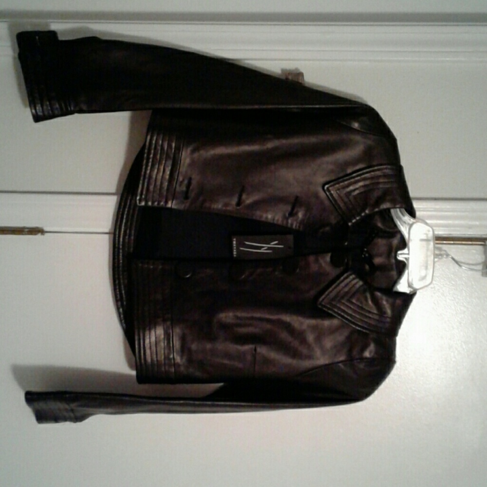 YMAYABA VESTE CUIR; WOMEN'S LEATHER JACKET